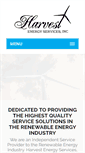 Mobile Screenshot of harvestenergyservices.com